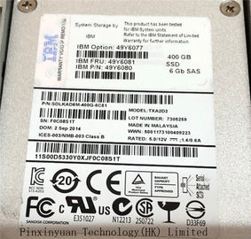 Κίνα ΙΒΜ 400gb 6gb Sas σκληρός δίσκος Ssd 2,5 ίντσας για την αποθήκευση Exp2524 49y6077 49y6081 συστημάτων κεντρικών υπολογιστών προμηθευτής