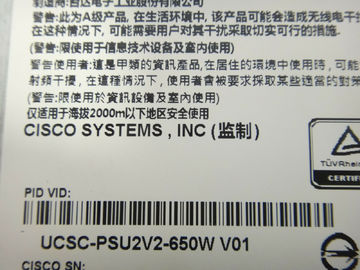 Κίνα Εναλλασσόμενο ρεύμα παροχής ηλεκτρικού ρεύματος κεντρικών υπολογιστών κεντρικών υπολογιστών σειρών C PSU UCS 650w KMJ Cisco ucsc-Psu2v2-650w V2 προμηθευτής
