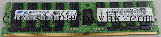 ECC μνήμης 32G DDR4 2133P κεντρικών υπολογιστών της IBM 95Y4808 47J0254 46W0800