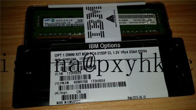 Ενότητα 46W0788 46W0790 8G X3860X6 X3650 X3550M5 μνήμης κεντρικών υπολογιστών της IBM Lenovo