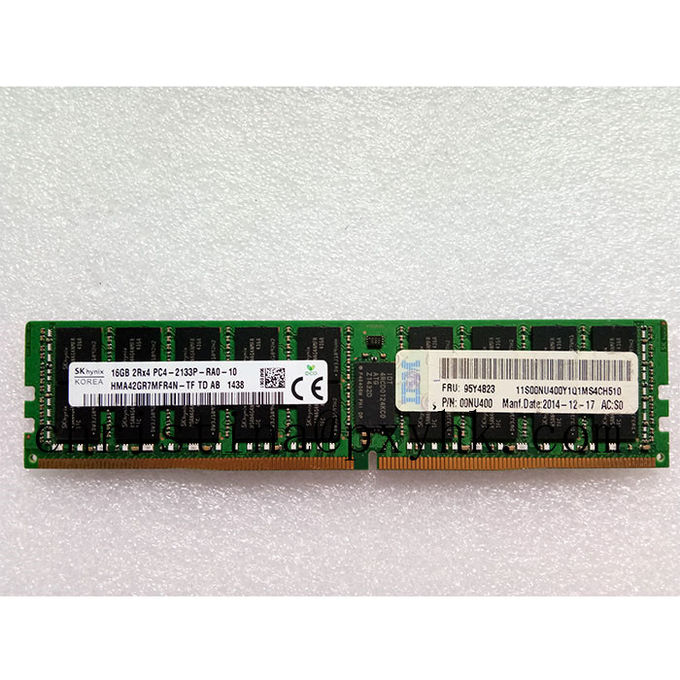 Φραγμός 16G 2RX4 DDR4 2133 μνήμης κεντρικών υπολογιστών Lenovo 95Y4823 95Y4821 ενότητας μνήμης κεντρικών υπολογιστών της IBM