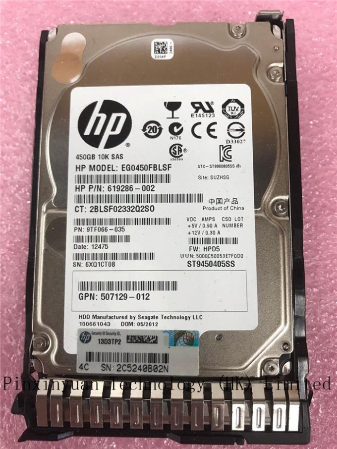 Επιχείρηση 653956-001 450GB 2,5» καυτό βούλωμα HDD Gen8/9 652572-B21 HP της SAS 6GB/s 10K