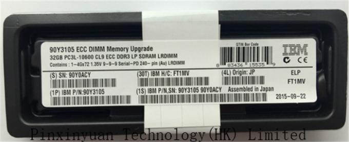 σύστημα X3650 M4 μνήμης 1333MHz LP LRDIMM 90Y3105 IBM κεντρικών υπολογιστών 32GB Ddr3 στον ανεφοδιασμό των CC πώλησης